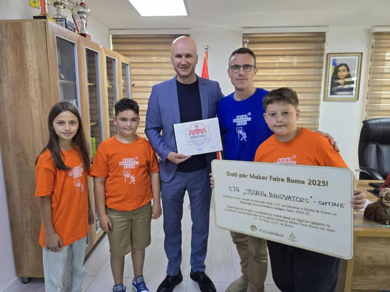 Nxënësit e Shtimes shkëlqejnë në garën e robotikës “Kosova Makers League”