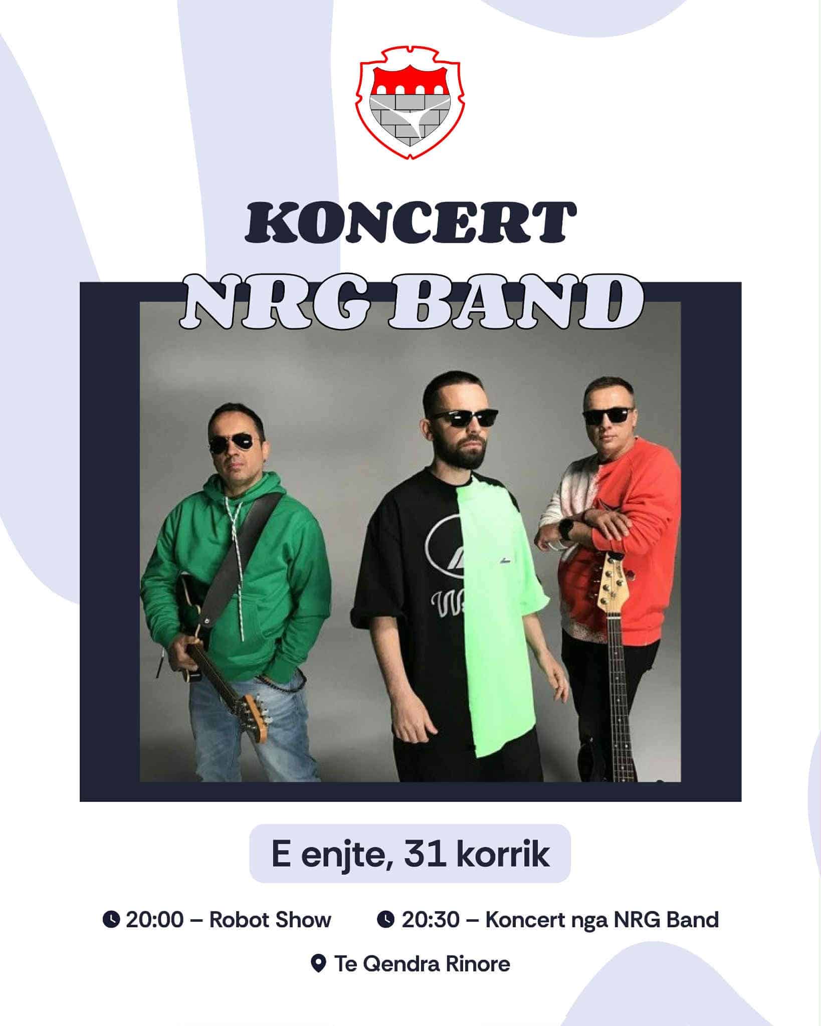 Nesër, për nder të Ditëve të Bashkatdhetarëve, Komuna e Shtimes ju fton në një super koncert me NRG BAND!
